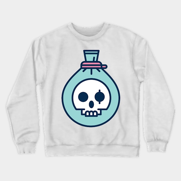 skull blue Crewneck Sweatshirt by skulls_4j